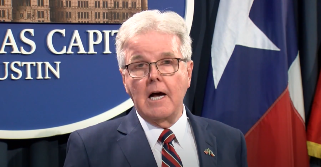 סגן מושל טקסס, דן פטריק. | מסך מיוטיוב