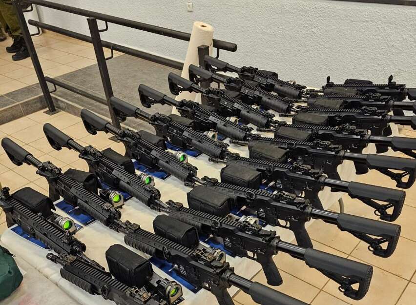 נשקים חדשים לכיתות כוננות בצפון. | דוברות משרד הביטחון