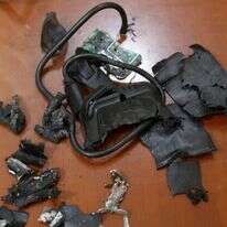 שרידי ביפרים של פעילי חיזבאללה שהתפוצצו. | AFP