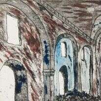 בברלי ג'יין סטיוארט, "רוח האבן", בית הכנסת ששון, מוסול, עיראק. מתוך התערוכה "כנישתא - אוצרות מן העבר" שהוצגה בגלריית הביאנלה ירושלים. | Blend Studios