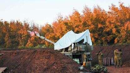 תותחנים בגבול לבנון. | דוד כהן, פלאש 90