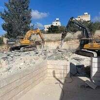 הרס מבנה בלתי חוקי בשטח B. | המנהל האזרחי