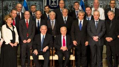 ממשלת נתניהו-בנט-לפיד, 2013. | יונתן זינדל, פלאש 90