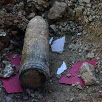 הפגז סמוך לפרלמנט בבלגרד. | AFP