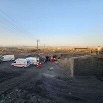 המכרה האיראני לאחר הפיצוץ. | EPA