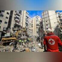 זירת חיסול בכירי כוח רדואן בדאחייה בביירות. | AFP