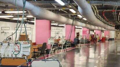 המתחם התת-קרקעי בבית החולים רמב"ם. | רמב"ם