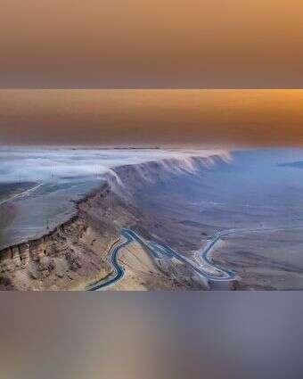 גלישת עננים במכתש רמון. | גיא אברג‘ל