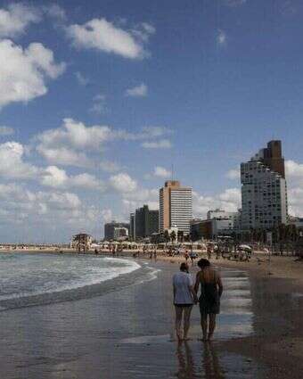 חוף הים של תל אביב | AFP חוף הים של תל אביב | AFP