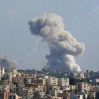 תקיפות צה"ל בלבנון לפני כחודש. AFP