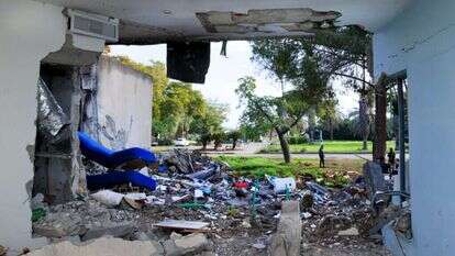 ממראות ההרס בכפר־עזה. | משה שי, פלאש 90