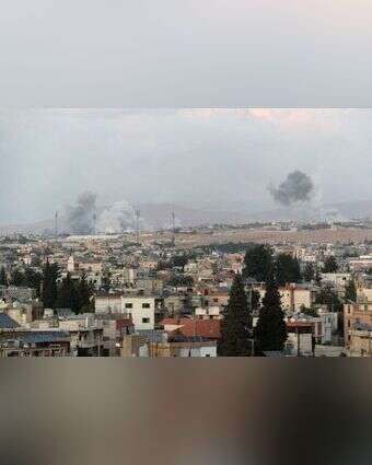 תקיפה ישראלית בבקעת לבנון. | AFP