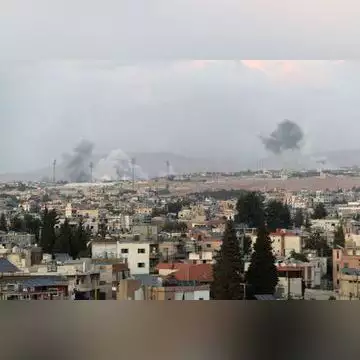 תקיפה ישראלית בבקעת לבנון. | AFP
