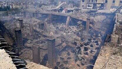 מפקדת חיזבאללה לאחר שהותקפה בספטמבר 2024 | EPA