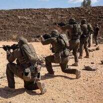 לוחמי צה"ל באימונים ברמת הגולן, ערב ראש השנה תשפ"ה. | דובר צה"ל