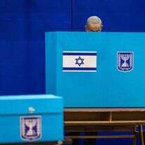 נתניהו בקלפי, 2022. | אוליבר פיטוסי - פלאש 90