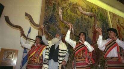 טקס שנערך בכנסת בשנת 1998, לציון חמישים שנה לעליית יהודי תימן. | אבי אוחיון, לע"מ