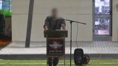 מפקד אגוז סא"ל ע' לפני הכניסה ללבנון. | מסך מסרטון דובר צה"ל