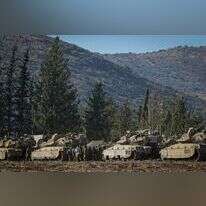 טנקים של צה"ל סמוך לגבול לבנון. | Michael Giladi/Flash90