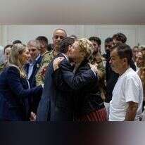 איריס חיים עם נשיא המדינה ורעייתו. | אורן בן־חקון, פלאש 90