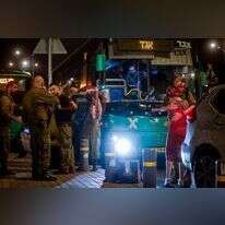 חיילי מילואים מחכים להסעה לצפון. | חיים גולדברג, פלאש 90