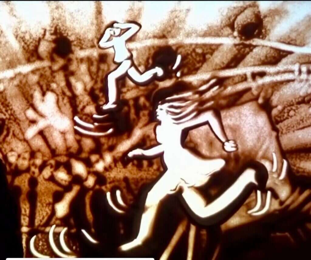 יצירה מתערוכת אורות באפלה. | יחצ