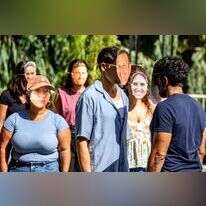 צחי הלוי וידין גלמן במסגרת הקמפיין. באדיבות מטה ההסברה האזרחי