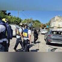 מד"א באחת מזירות הנפילה באזור חיפה. | תיעוד מבצעי מד"א