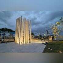 "גן הגבורה והזיכרון" בשדרות, ב-7.10. | עדן אוממי