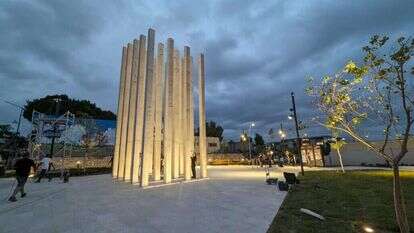 "גן הגבורה והזיכרון" בשדרות, ב-7.10. | עדן אוממי