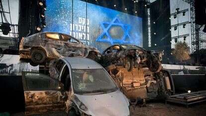 טקס הזיכרון של המשפחות בשבעה באוקטובר, בפארק הירקון. | מרים אלסטר - פלאש 90