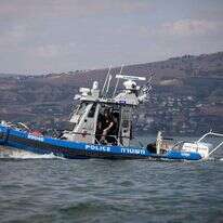 ספינת שיטור ימי בכנרת. | הדס פרוש, פלאש 90