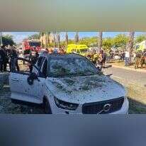 אחת מזירות נפילת הרקטות. | תיעוד מבצעי מד"א