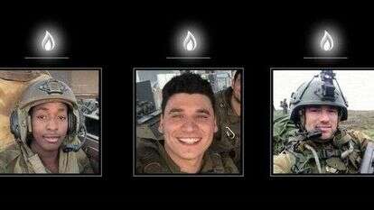 ישי גרינבאום, אופיר ברקוביץ' ואלישי יונג. | דובר צה"ל, באדיבות המשפחה