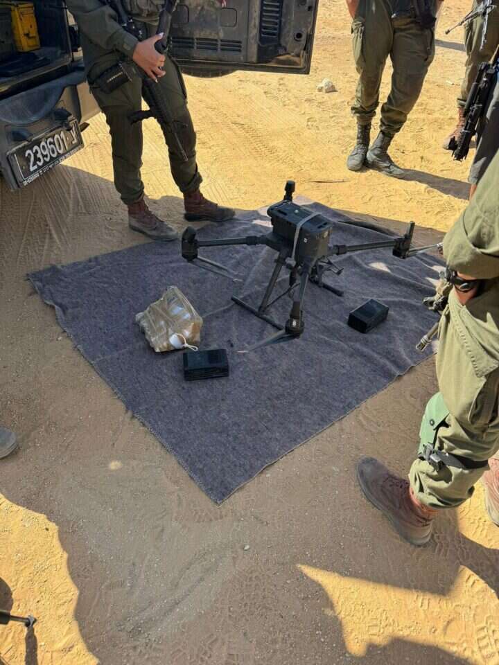 הרחפן שנוטרל בגבול מצרים. | דובר צה"ל