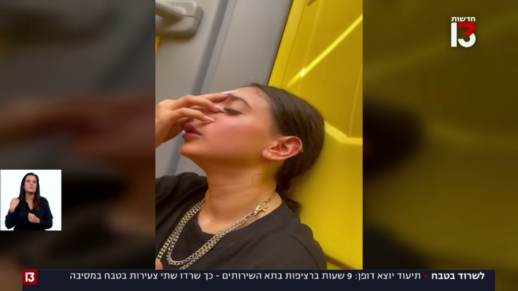 גלי בתא השירותים בזמן אמת. | מסך