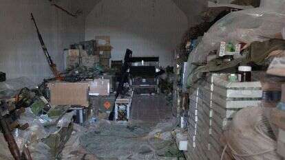 המנהרה שהושמדה בדרום לבנון. | דובר צה"ל