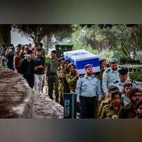 מסע לוויתו של רס"ב (במיל') מרדכי חיים אמויאל הי"ד. | חיים גולדברג, פלאש 90