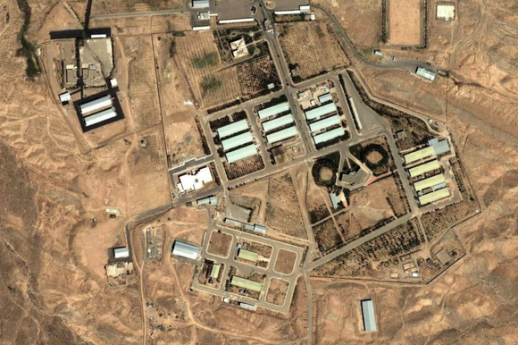 תמונת לווין של בסיס פרצ'ין. | AP