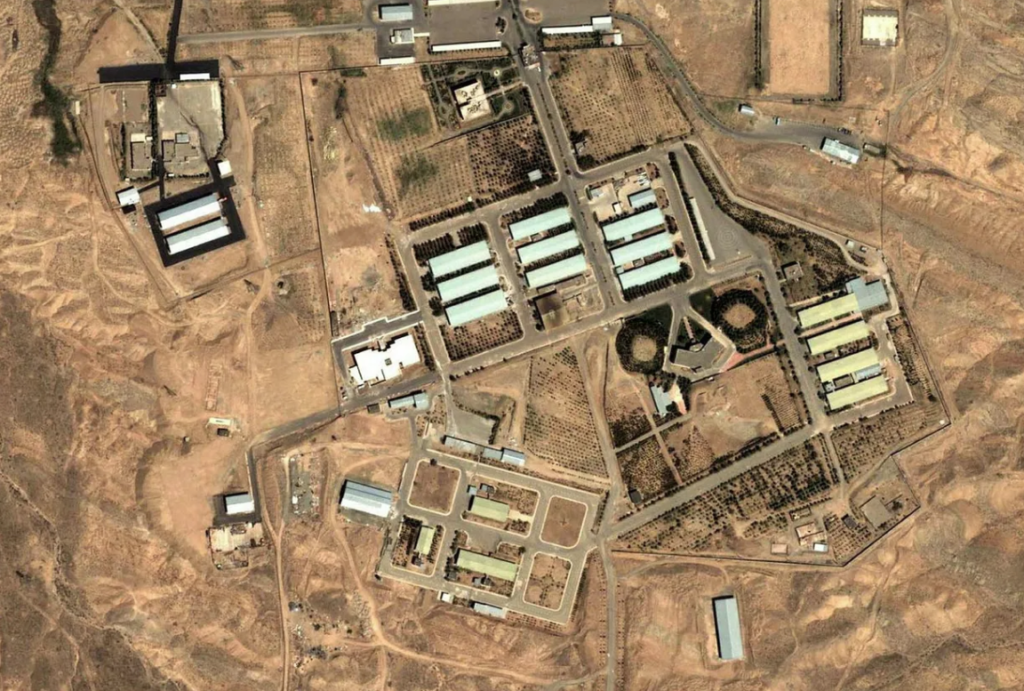 תמונת לווין של בסיס פרצ'ין. | AP