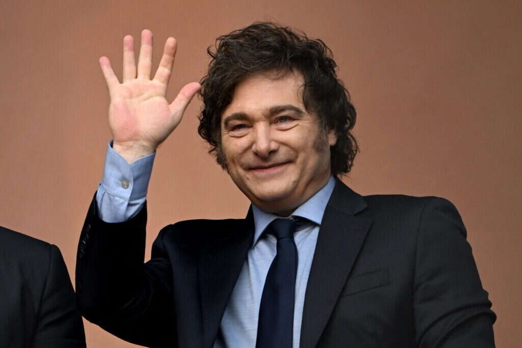 נשיא ארגנטינה, חאבייר מיליי. | Luis ROBAYO / AFP נשיא ארגנטינה, חאבייר מיליי. | Luis ROBAYO / AFP