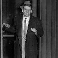 התבקש להקים כנופיית בריונים למלחמה באנטישמים. מאיר לנסקי, 1958. | גטי אימג'ס