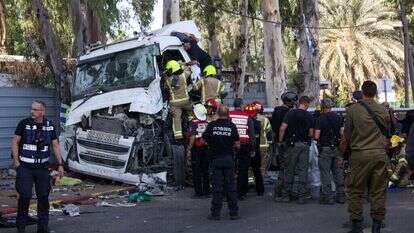 זירת פיגוע הדריסה בגלילות. | איתי רון