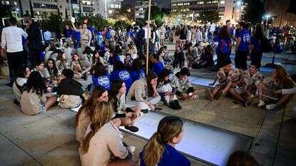 תנועות נוער במעגלי שיח ביום הזיכרון ליצחק רבין. | אבשלום ששוני - פלאש 90