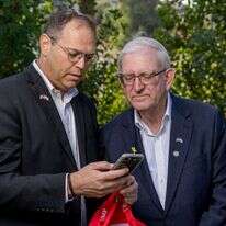 מרק צל (מימין) ואריאל סנדר. | נעמה שטרן