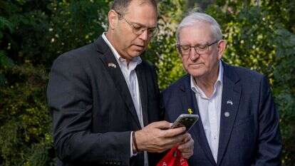 מרק צל (מימין) ואריאל סנדר. | נעמה שטרן