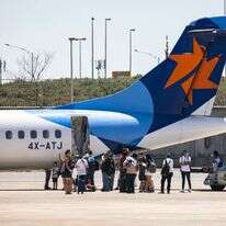 מטוס ישראייר בנתב"ג, אוגוסט 2020. | אוליביר פיטוסי - פלאש 90