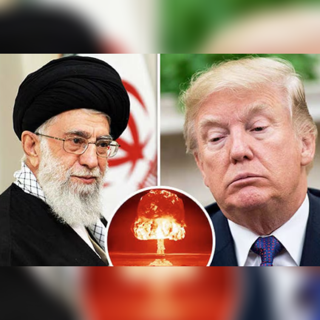 האייתוללה חמינאי ונשיא ארה"ב, דונלד טראמפ. | מסך מיוטיוב