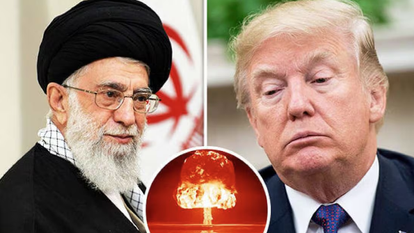 האייתוללה חמינאי ונשיא ארה"ב, דונלד טראמפ. | מסך מיוטיוב