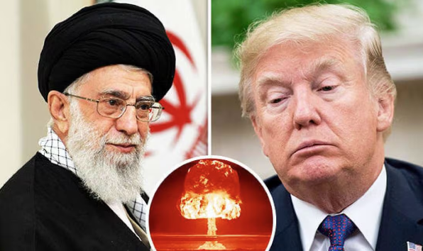 האייתוללה חמינאי ונשיא ארה"ב, דונלד טראמפ. | מסך מיוטיוב